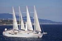 The elegant Windstar Yacht sets sail from Monte Carlo, Monaco in Europe for another adventurous cruise.
