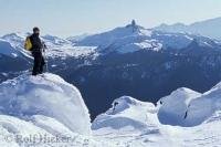 Taking in the sights of the beautiful winter snow scenes from Whistler Mountain in British Columbia, Canada.