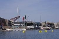 Walking around the America's Cup Village in Valencia immerses one into the world of yachting.