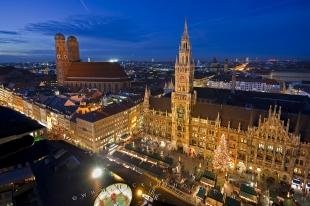 photo of Aerial View Munich Christmas Market