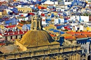 photo of Aerial Rooftops Medieval City Seville