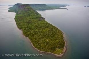 photo of Aerial View Sleeping Giant Sibley Peninsula Lake Superior Ontario