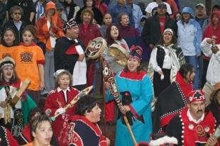 photo of american native regalia