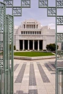 photo of Alberta Temple Entranceway Cardston