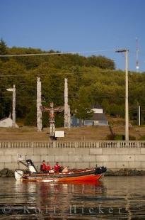 photo of Alert Bay Totem Poles Coast Guard