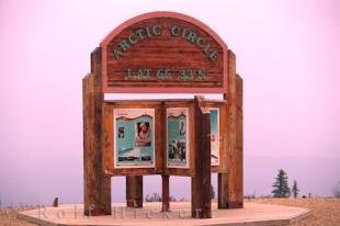 photo of Arctic Circle Information Sign