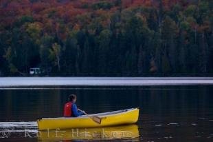 photo of Autumn Canoeing Algonquin Provincial Park Ontario