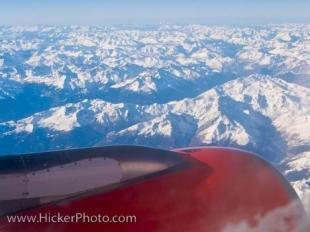 photo of Aerial View Bavarian Alps Snow Capped Mountains Bavaria Germany