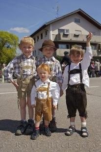 photo of Bavarian Childrens Costumes