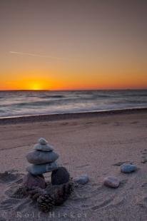 photo of Beautiful Beach Sunset Lake Scene