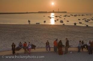photo of Beach Tourists City Of Cadiz Andalusia Spain