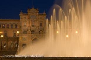 photo of Beautiful Plaza De Espana Night Sevilla Andalusia Spain