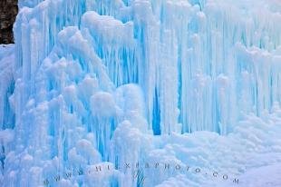 photo of Blue Ice Wall Scenic Winter Waterfall Picture