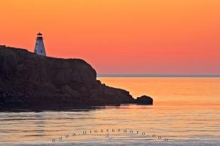 photo of Sunset Boars Head Lighthouse Long Island Bay Of Fundy Nova Scotia
