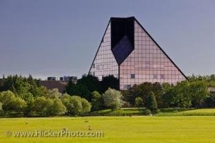 photo of Rose Coloured Glass Exterior Royal Canadian Mint Building Winnipeg Manitoba