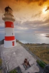 photo of Cape Palliser Lighthouse Coastal Sunset New Zealand