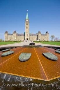 photo of Centennial Flame Parliament Hill Centre Block Ottawa Ontario Canada