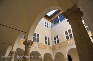 photo of Courtyard Of Palazzo Piccolomini Tuscany Italy