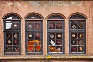 photo of Decorated Christmas Windows
