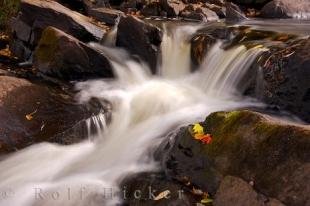 photo of Fall Season Waterfall Restoule Ontario Canada