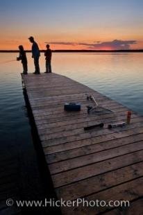 photo of Sunset Fishing Vacation Father And Sons Manitoba