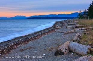 photo of Sunset Fillongley Provincial Park Denman Island British Columbia