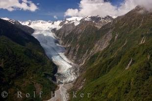 photo of Franz Josef Glacier NZ Helicopter Tour Aerial Picture