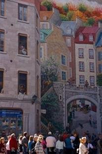 photo of La Fresque Des Quebecois Wall Mural Quebec City