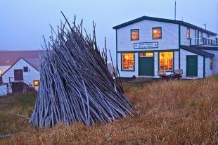 photo of General Store Foggy Battle Harbour Night