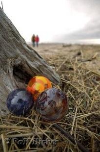 photo of glass floats