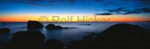 photo of Panorama Coastal Boulder Sunset Pictures