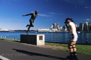 photo of Harry Jerome Statue Stanley Park Vancouver