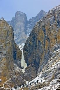 photo of Icy Waterfall Rocky Mountains Canada