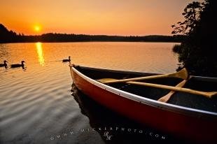 photo of Algonquin Lake Canoe Ontario