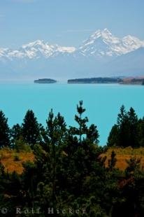 photo of Beautiful Lake Pukaki Southern Alps Scenery New Zealand