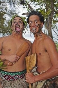 photo of Maori Warriors Wairakei Terraces Village North Island New Zealand