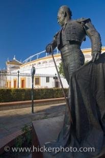 photo of Matador Statue Bullring Sevilla City Andalusia