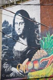 photo of Mona Lisa Wall Mural Kensington Market Toronto