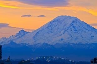 photo of Mount Rainier Sunset Washington