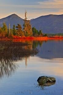 photo of Mountain Lake Wilderness Sunset Scenery