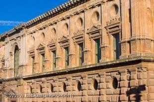 photo of Facade Palace Charles V The Alhambra Granada Andalusia Spain