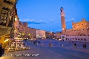 photo of Piazza Del Campo At Dusk Tuscany Italy