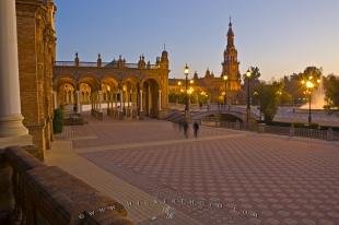 photo of Dusk Famous Plaza de Espana Seville