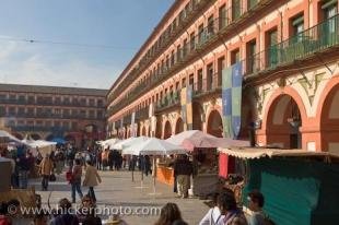 photo of Market Stalls Plaza De La Corredera Cordoba Audalusia Spain