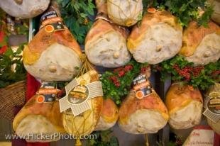 photo of Prosciutto Hams Central Markets Florence Italy