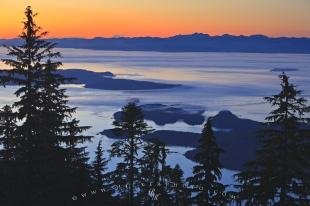 photo of Queen Charlotte Strait Sunset Northern Vancouver Island