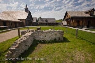 photo of Old Stone Wall Sainte Marie Among Hurons Complex Midland Ontario