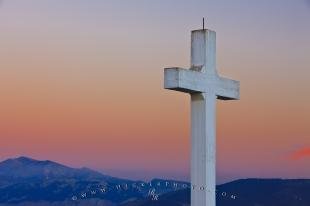 photo of Santa Catalina Cross Sunset Province Of Jaen Andalusia