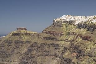 photo of santorini crater rim