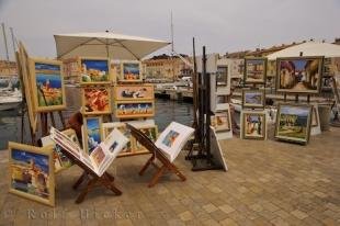 photo of Scenic Landscape Art St Tropez Harbour Provence France